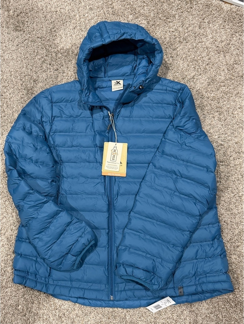 ZeroXPosur Teal Puffer Jacket NEW Size XXL